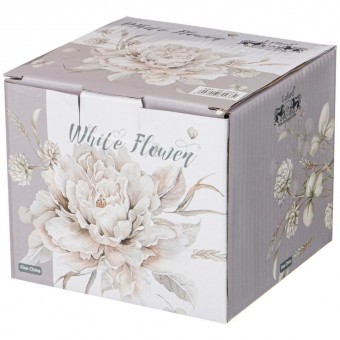 Сахарница lefard "белый цветок" 400 мл серая Lefard (86-2433)