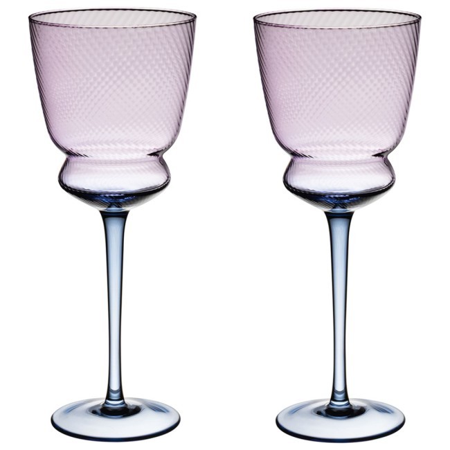 Набор бокалов для вина "twist & shine" purple, 2 шт/380 мл Lefard (687-010)