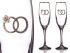 Набор бокалов для шампанского из 2 шт. с золотой каймой 170 мл. SANTALINO (802-510632)