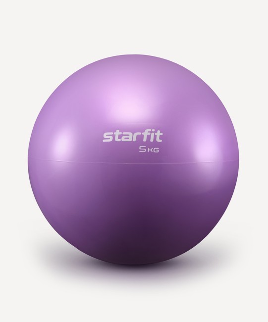 Медбол STARFIT GB-703, 5 кг, фиолетовый пастель (1007340)