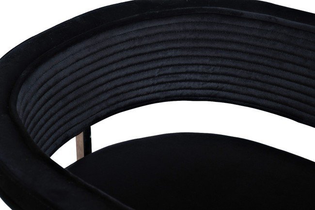 Стул велюр черный/хром 60*55*73см (TT-00007392) Стул велюр черный/хром 60*55*73см (TT-00007392)