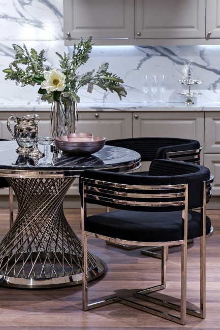 Стул велюр черный/хром 60*55*73см (TT-00007392) Стул велюр черный/хром 60*55*73см (TT-00007392)