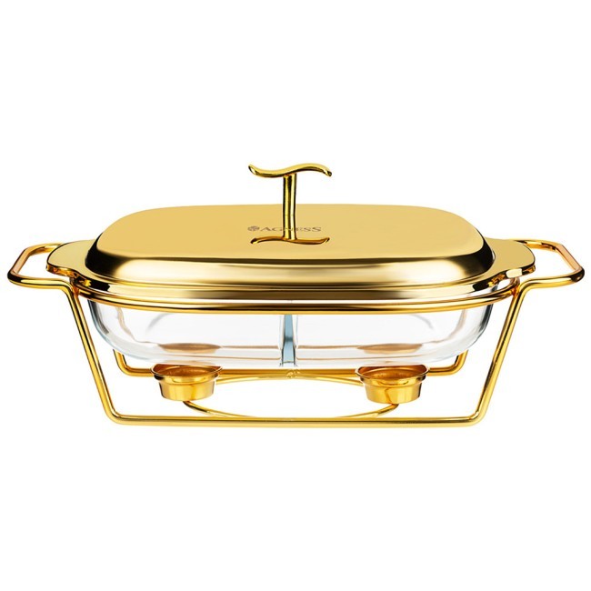 Мармит agness  прямоуг 2 отсека gold 2,45l Agness (781-511)