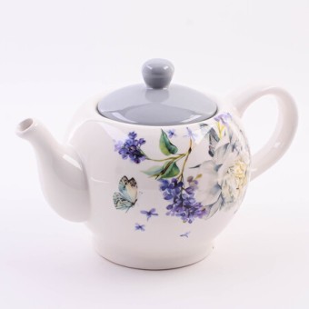 Заварочный чайник с крышкой 950мл Букет фантазий доломит LR (60203) Заварочный чайник с крышкой 950мл Букет фантазий доломит LR (60203)