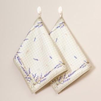 Набор полотенец из 2-х шт "душа прованса",40х60см, 100% хлопок,твил,клетка Lefard (850-735-64) Набор полотенец из 2-х шт "душа прованса",40х60см, 100% хлопок,твил,клетка Lefard (850-735-64)