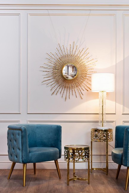 Стол журнальный стекло коричн./золото d35*50см (TT-00000173) Стол журнальный стекло коричн./золото d35*50см (TT-00000173)