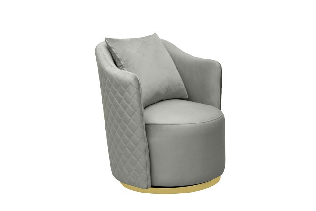 Кресло Verona вращающееся, велюр мятный Colt025-MINT/хром 70*77*80см (TT-00011580)