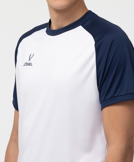 Футболка игровая JÖGEL CAMP Reglan Jersey, белый/темно-синий (701731)