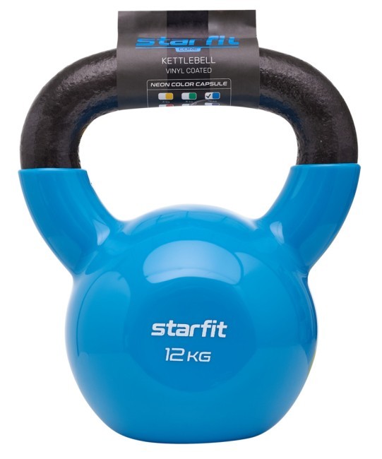 Гиря виниловая STARFIT DB-401, 12 кг, синий (998519) Гиря виниловая STARFIT DB-401, 12 кг, синий (998519)