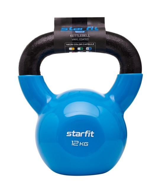 Гиря виниловая STARFIT DB-401, 12 кг, синий (998519) Гиря виниловая STARFIT DB-401, 12 кг, синий (998519)