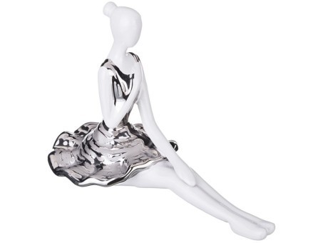 Статуэтка "балерина серебряная коллекция " 26*13 см высота=18 см Lefard (699-157)