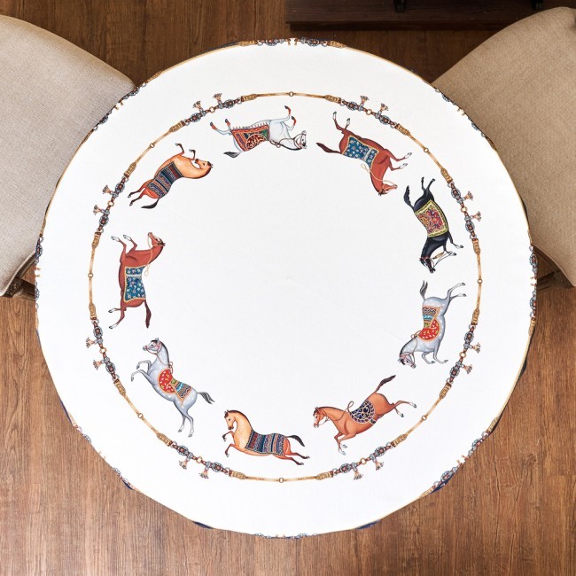 Скатерть круглая "passage" 220см ,белый,100%хлопок,твил,пропитка Lefard (850-759-26)