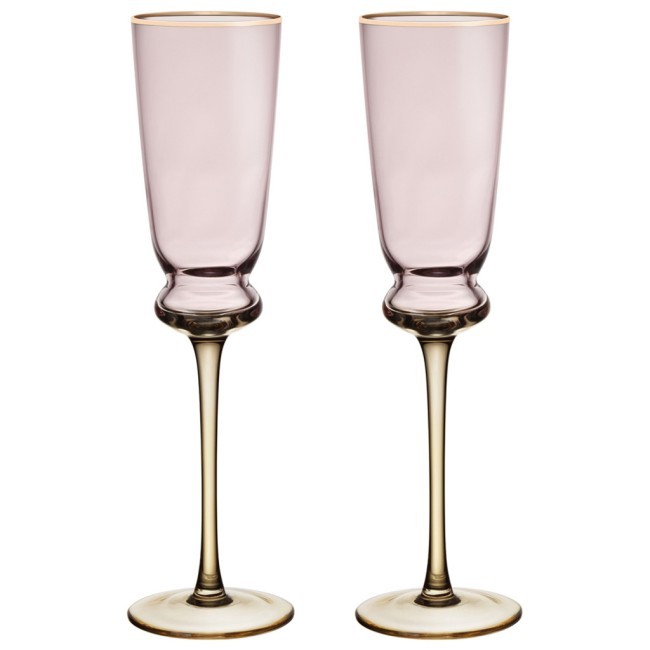 Набор бокалов для шампанского "twist & shine" pink, 2 шт/210 мл Lefard (687-001)