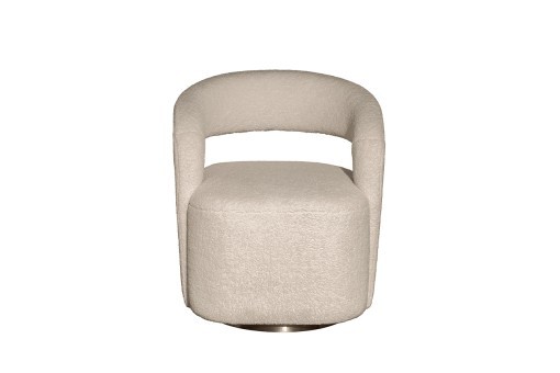 Кресло поворотное Тедди (Teddy) белое 65*70*75см (TT-00014999)