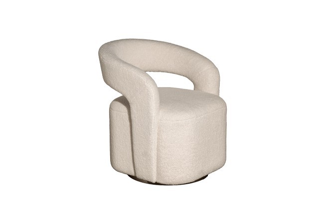 Кресло поворотное Тедди (Teddy) белое 65*70*75см (TT-00014999) Кресло поворотное Тедди (Teddy) белое 65*70*75см (TT-00014999)