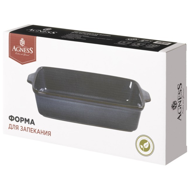 Форма для запекания reactive blue 32*18*7 см 1800 мл Agness (780-148) Форма для запекания reactive blue 32*18*7 см 1800 мл Agness (780-148)