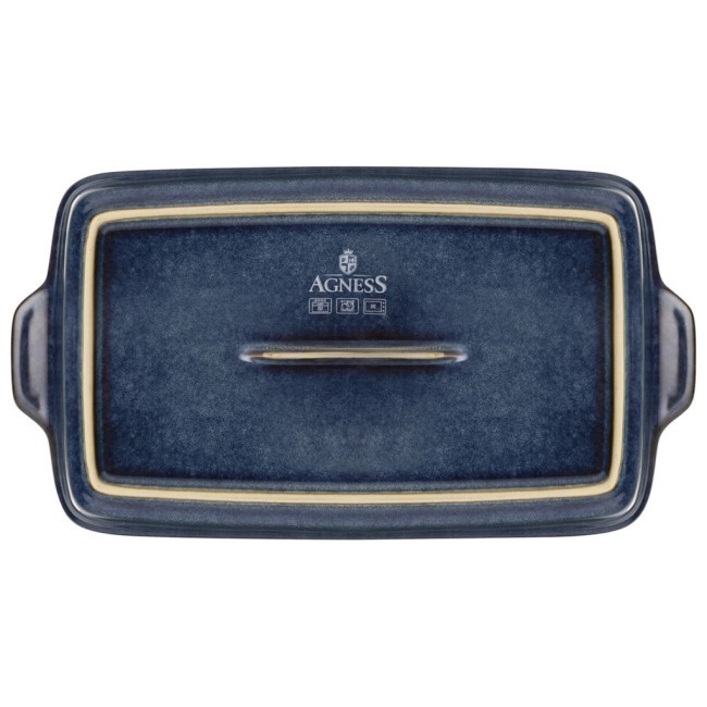 Форма для запекания reactive blue 32*18*7 см 1800 мл Agness (780-148) Форма для запекания reactive blue 32*18*7 см 1800 мл Agness (780-148)