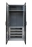 GD-10012/1-6 Шкаф Alto двухд c выдвиж ящик, цвет серый Кобальт, дверцы стекло(тонир) 100*57*228.5см (TT-00014650)