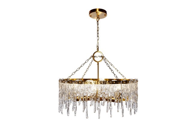 Люстра Tiara круглая латунь/стекло прозр. d80*h63см (TT-00007577) Люстра Tiara круглая латунь/стекло прозр. d80*h63см (TT-00007577)