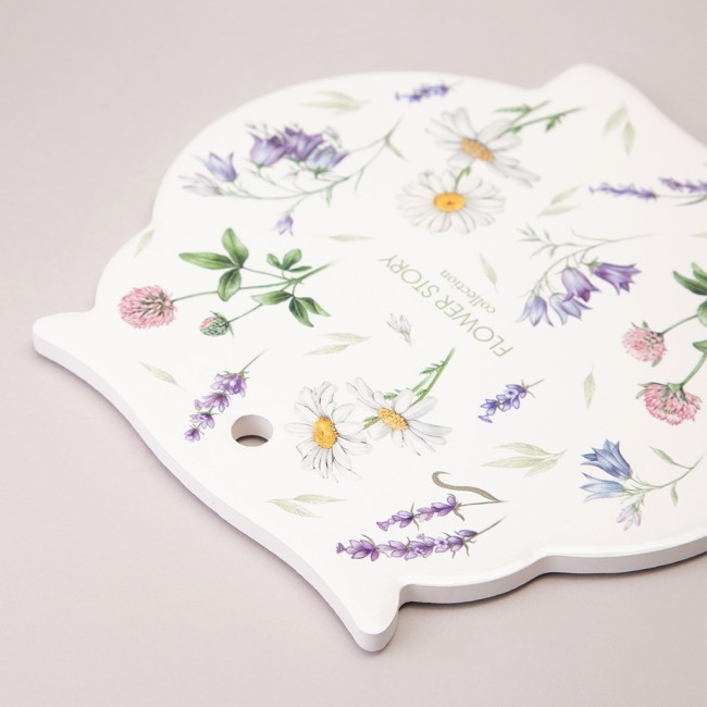 Подставка под горячее agness "flower story" 16*16*1 см Agness (358-2189)