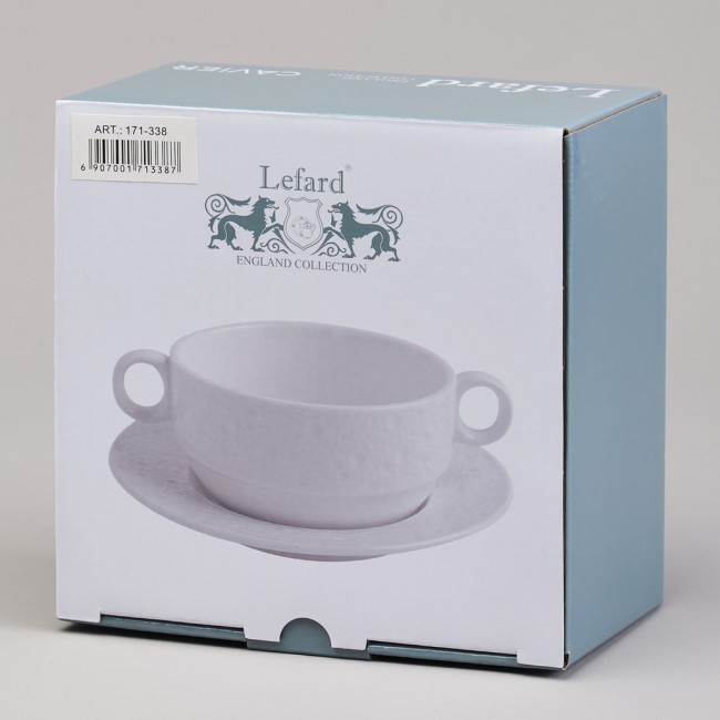 Бульонница с блюдцем lefard "cavier" 280 мл Lefard (171-338) Бульонница с блюдцем lefard "cavier" 280 мл Lefard (171-338)