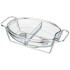 Мармит agness  овальный 2 отсека silver 2,6l Agness (781-512)