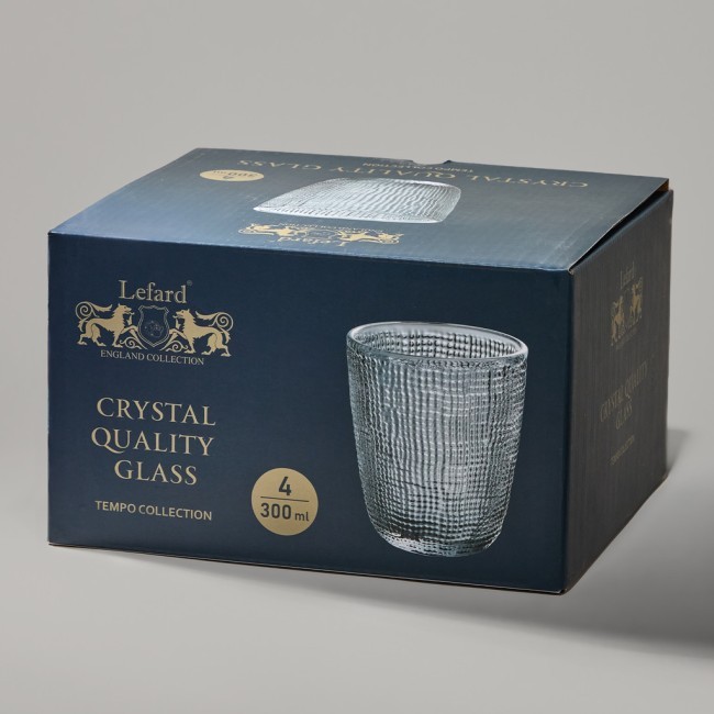 Набор стаканов "tempo" grey 4 шт./300 мл Lefard (355-384)