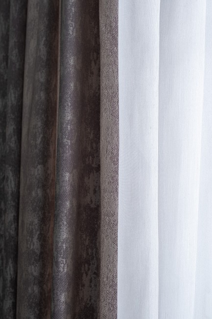 Портьера HOUSTON серая 275*260см (TT-00011075)