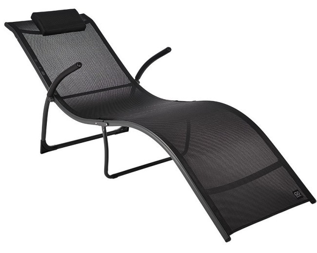 Шезлонг GoGarden Acadia 50310/50312 (черный) (56771) Шезлонг GoGarden Acadia 50310/50312 (черный) (56771)
