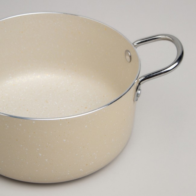 Кастрюля agness с антип. покр.  и стекл. крышкой 1350 мл, 16*8 см Agness (906-261)