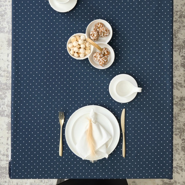 Скатерть "family farm" 160х220см ,синий, 100% хлопок,твил пропитка Lefard (850-742-21)