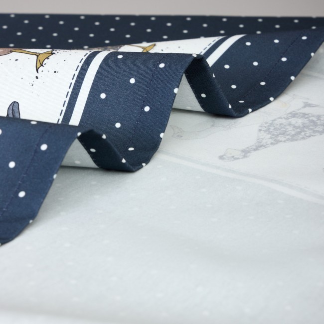 Скатерть "family farm" 160х220см ,синий, 100% хлопок,твил пропитка Lefard (850-742-21)