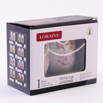 Набор для специй 3пр Розовый сад доломит LR (60261) Набор для специй 3пр Розовый сад доломит LR (60261)