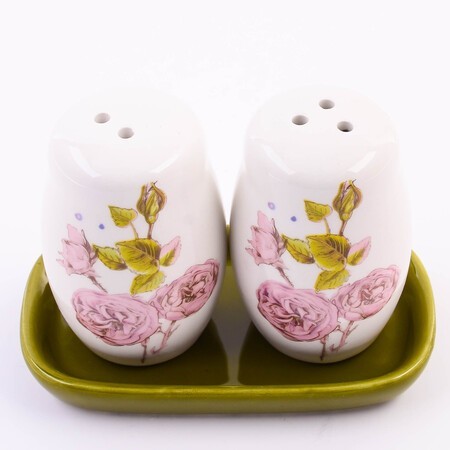 Набор для специй 3пр Розовый сад доломит LR (60261)