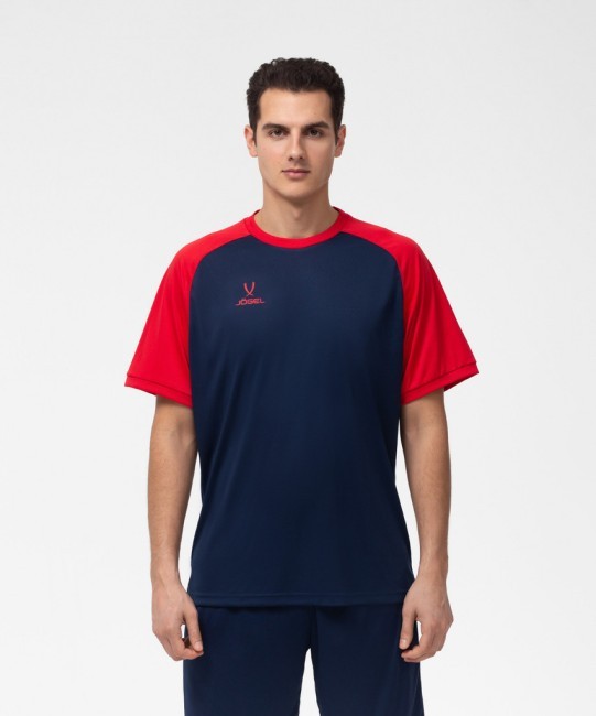 Футболка игровая JOGEL CAMP Reglan Jersey, темно-синий/красный (701747)