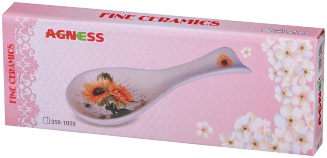 Подставка под ложку agness "лавандовая весна" 25*9*3 см Agness (358-1101)