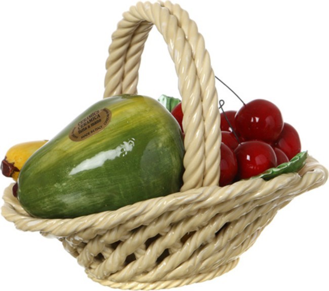 Изделие декоративное "корзина с фруктами" 20*15*18 см ORGIA (335-105)