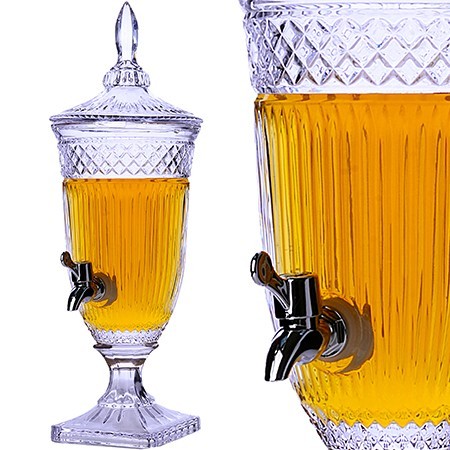 Лимонадница 1,8л стекло/пластик LR (30899)