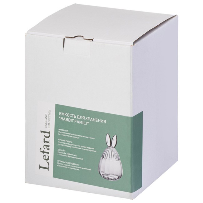 Емкость для хранения "rabbit family" 1500 мл/15*15*25,5 см Lefard (302-101)