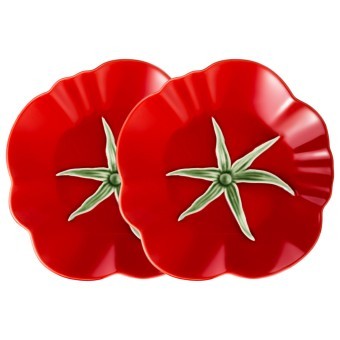 Набор тарелок закусочных lefard "tomato" 22х21 см/2 шт Lefard (536-296)