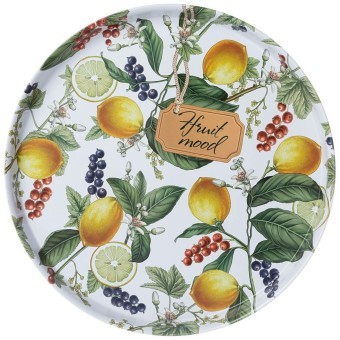 Поднос сервировочный agness "фрукты.ягоды" 33*2,1 см Agness (898-063)
