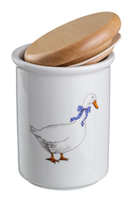 Банка для пищевых продуктов "гуси" диаметр=10 см. высота=14,5 см. DUBI (606-518) Банка для пищевых продуктов "гуси" диаметр=10 см. высота=14,5 см. DUBI (606-518)
