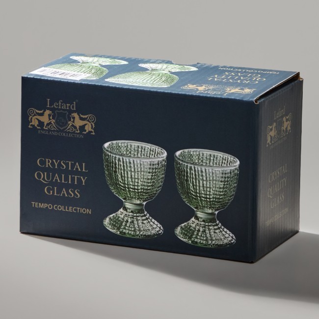 Набор подставок под яйцо "tempo" green 2 шт. 5,5х5,5х6 см Lefard (355-388)