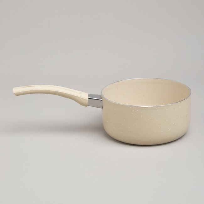 Ковшик agness антип. покр. ручка soft touch  и стекл. крышкой 1000 мл 14*7 см Agness (906-259)