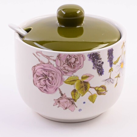 Сахарница 3пр 520мл Розовый сад доломит LR (60259)