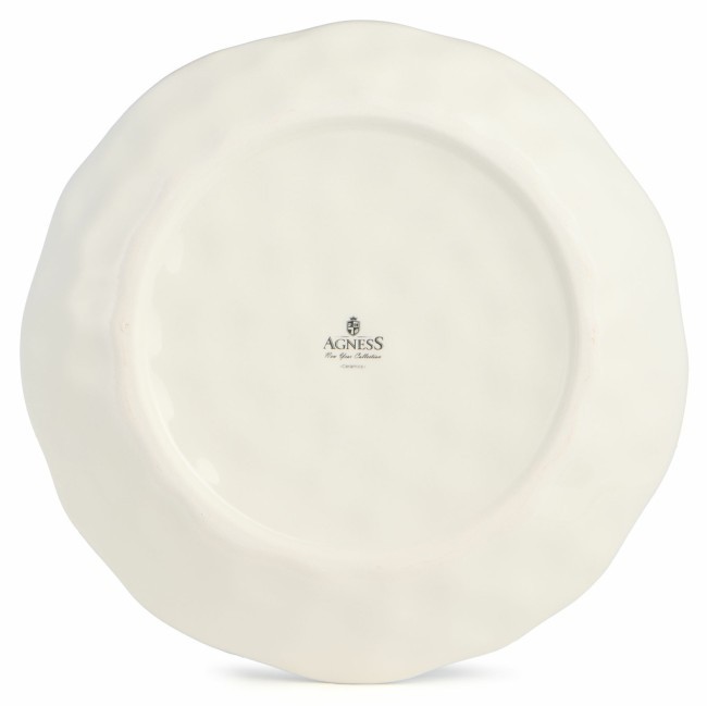 Тарелка закусочная agness "с новым годом!" 23*3,5 см Agness (358-2335)