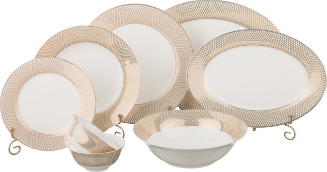 Столовый сервиз lefard "radial gold" на 6 пер. 23 пр. Lefard (760-416)