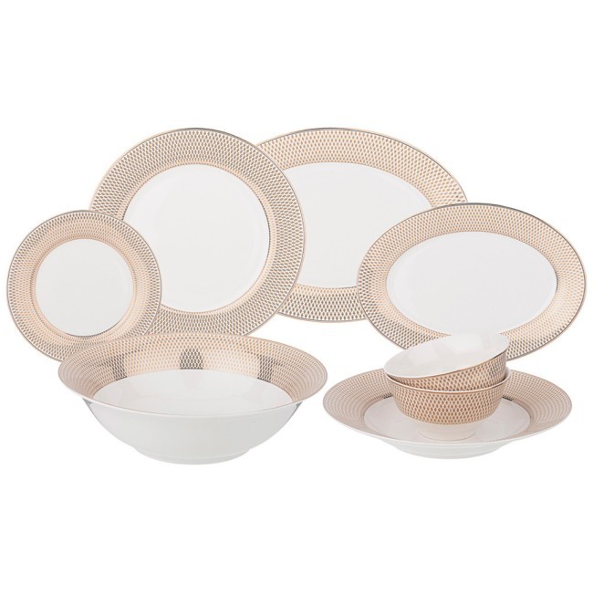 Столовый сервиз lefard "radial gold" на 6 пер. 23 пр. Lefard (760-416)