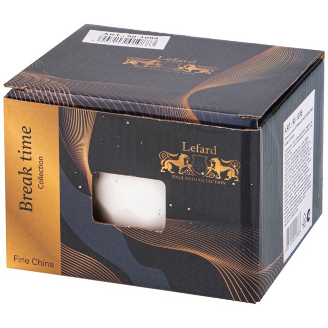 Кружка lefard breaktime 400мл, белая Lefard (90-1088)