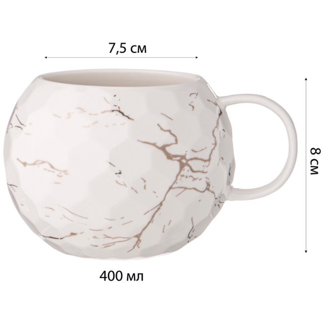 Кружка lefard breaktime 400мл, белая Lefard (90-1088)